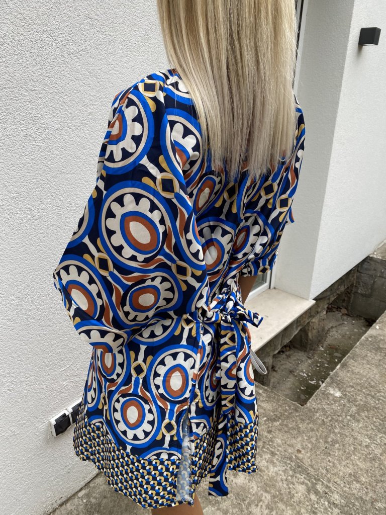 NARA szett kimonó + nadrág kék