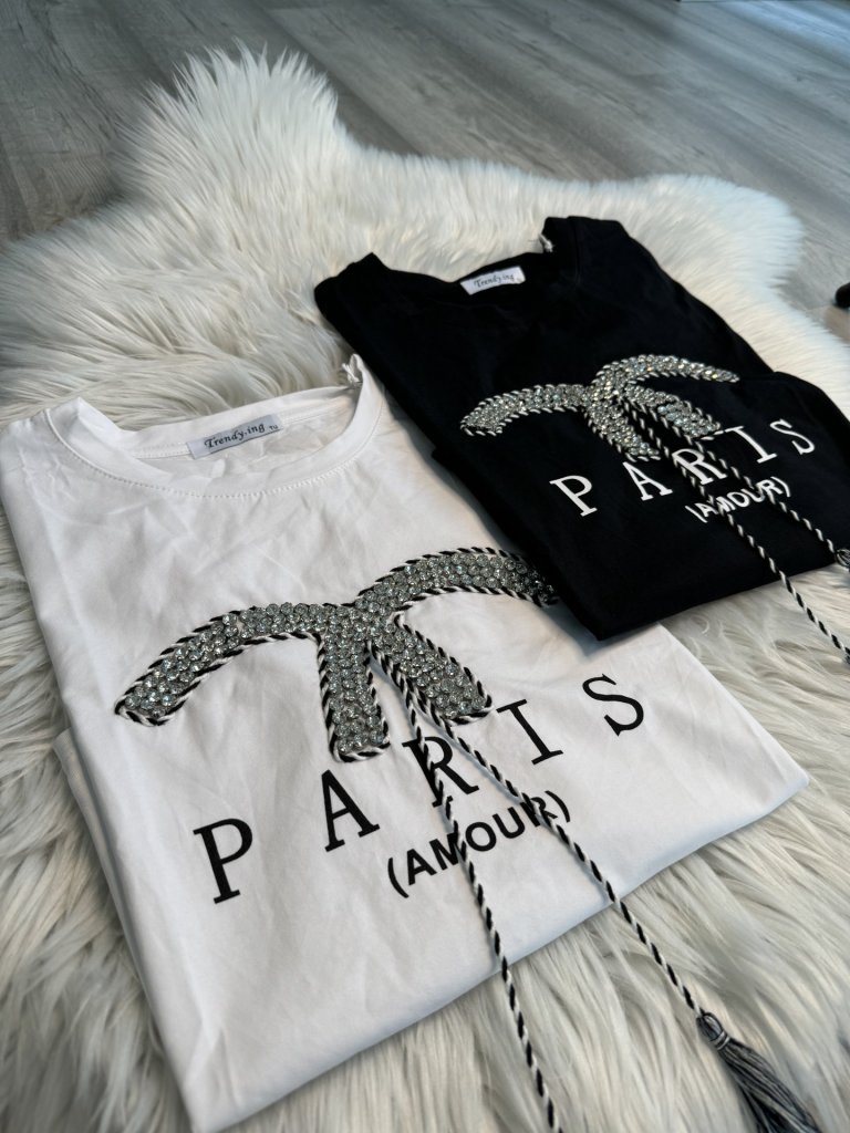 PARIS póló fekete 