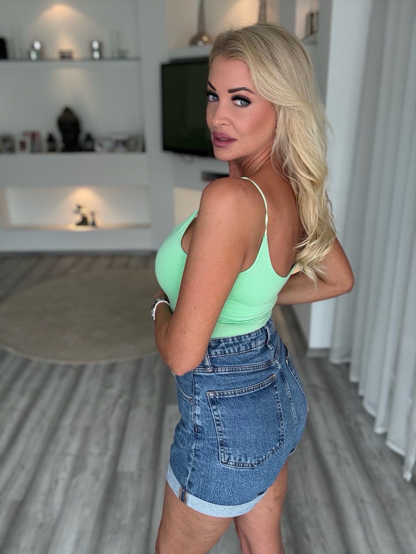 AMBER pamut top menta
