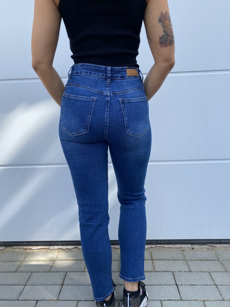 DRESS mom jeans köves farmer 