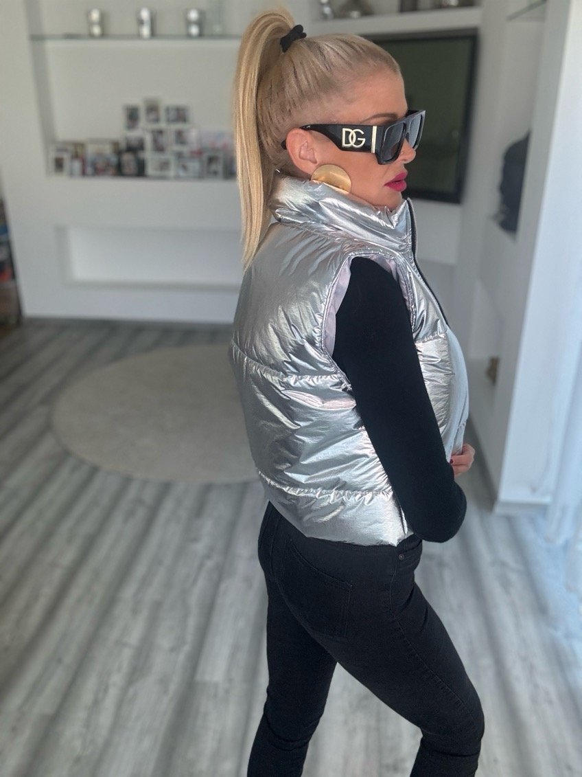 NEW mellény ezüst 
