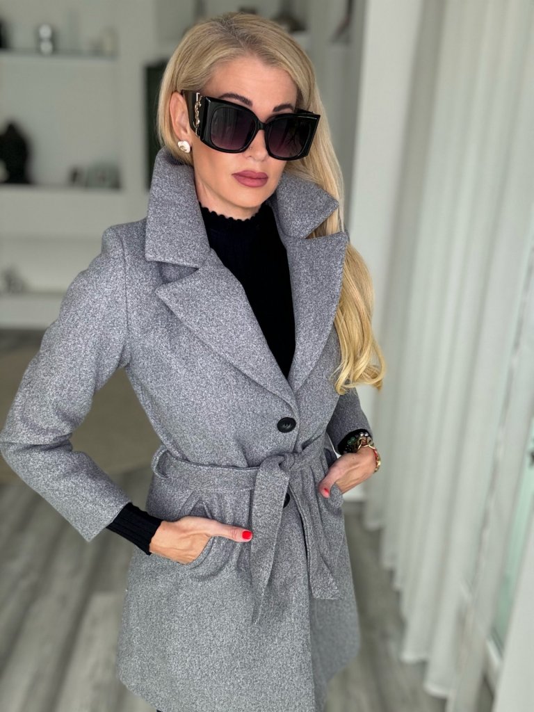 OLIVIA szövetkabát szürke 