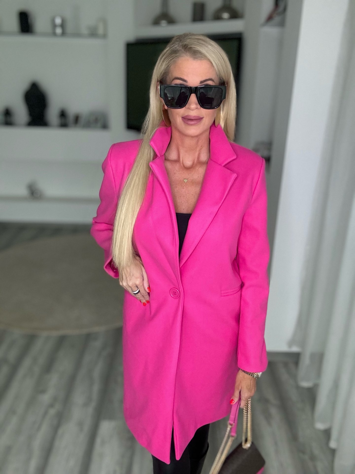 BOGI szövetkabát pink