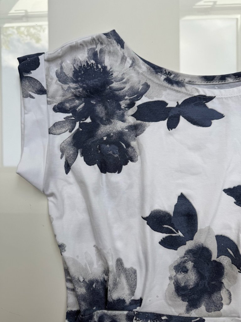 ZSU pamut ruha FLOWER kék 