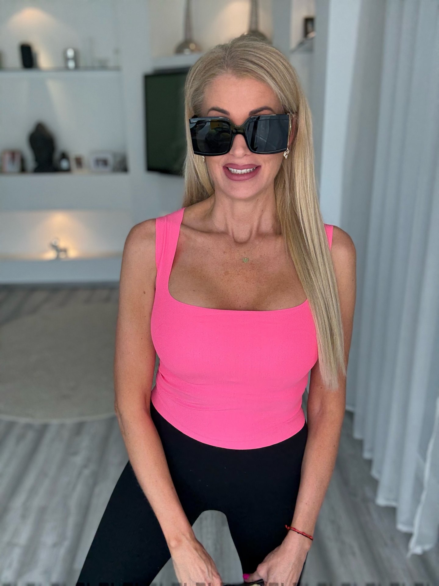 LINDA felső mellbetéttel pink
