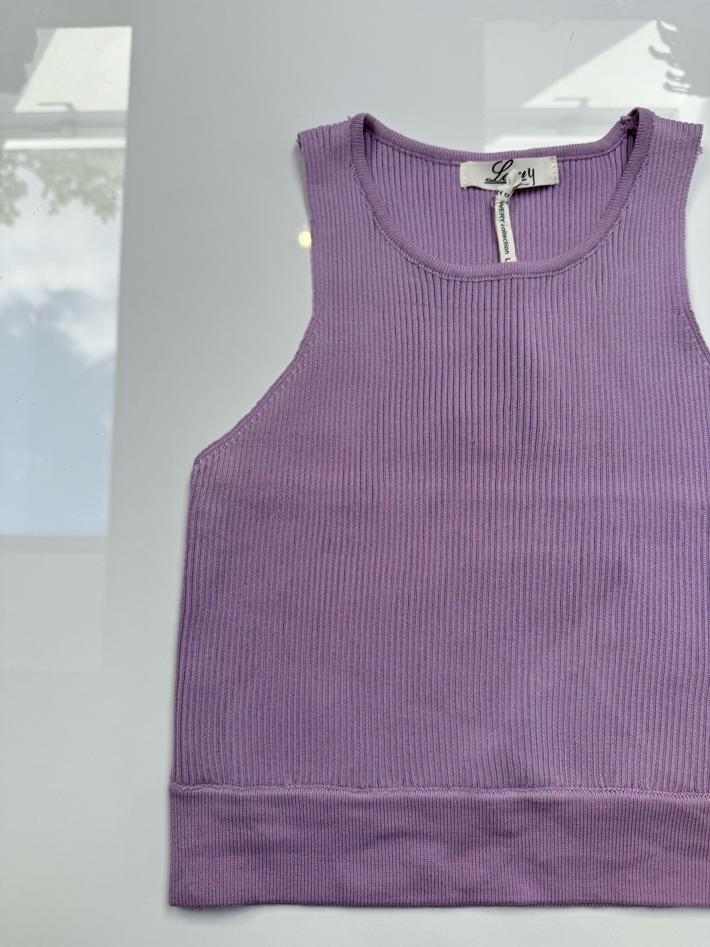 ST.TROPEZ crop top lila