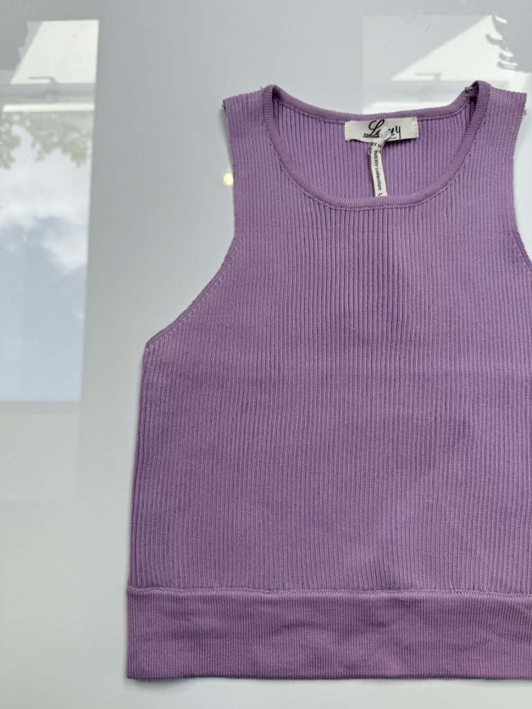 ST.TROPEZ crop top lila