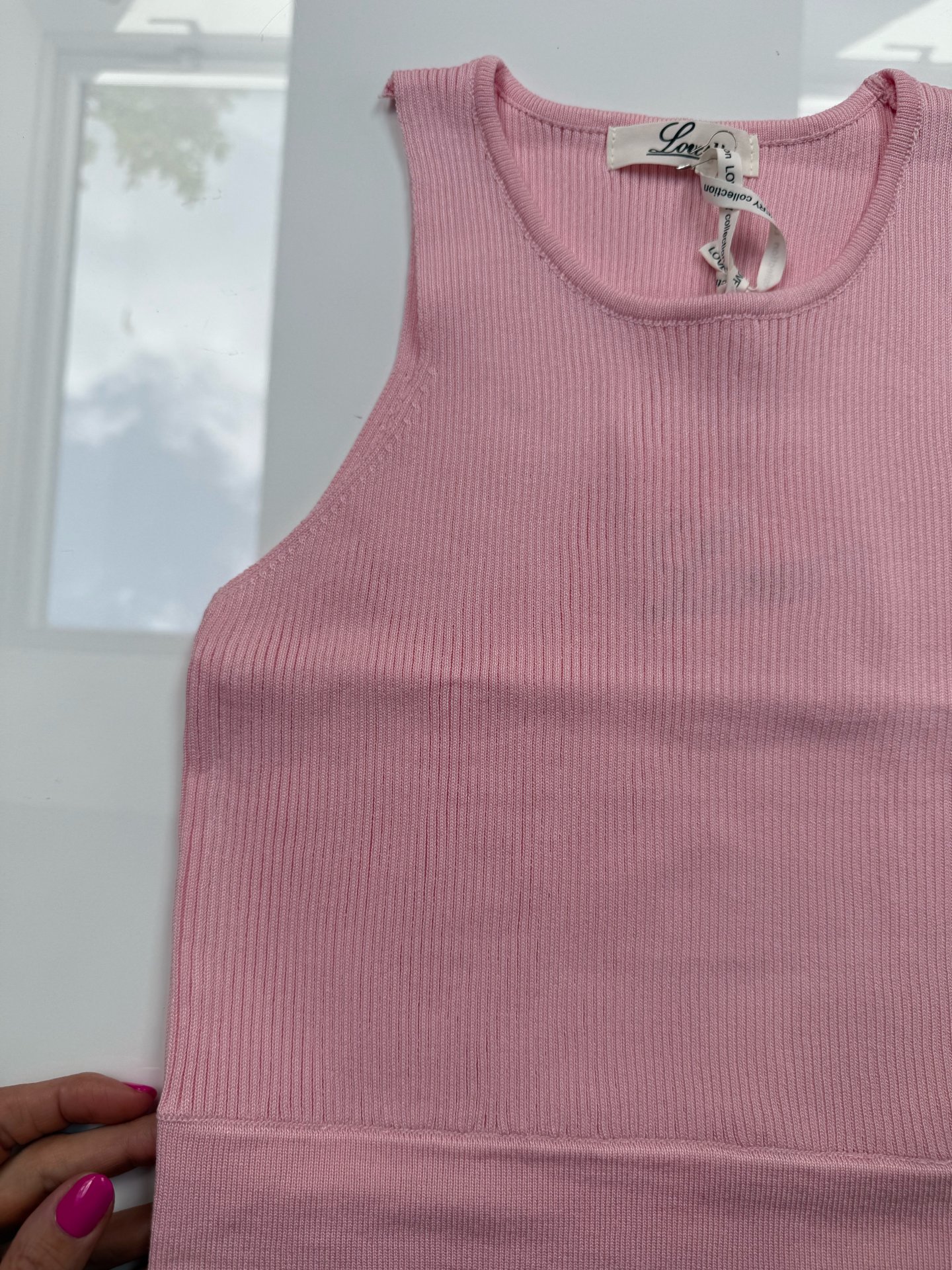 ST.TROPEZ crop top rózsaszín 