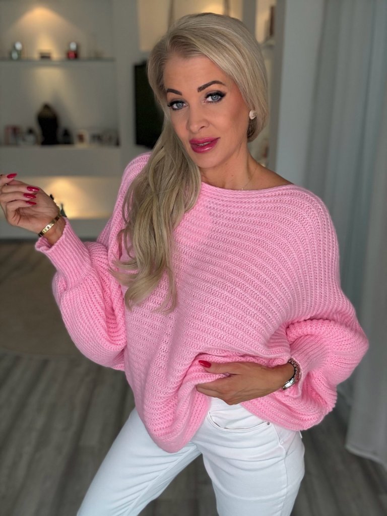 MOHAIR 2in1 Pulcsi rózsaszín 