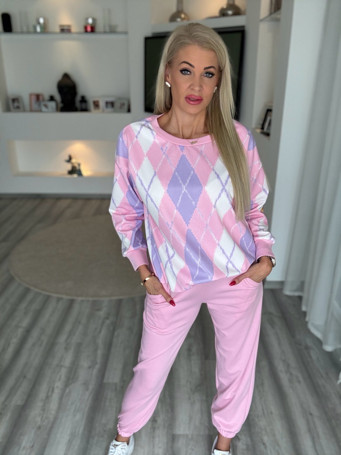 ROMBUSZ melegítő szett rózsaszín 