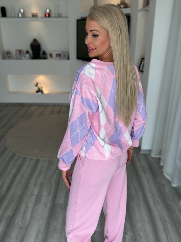 ROMBUSZ melegítő szett rózsaszín 