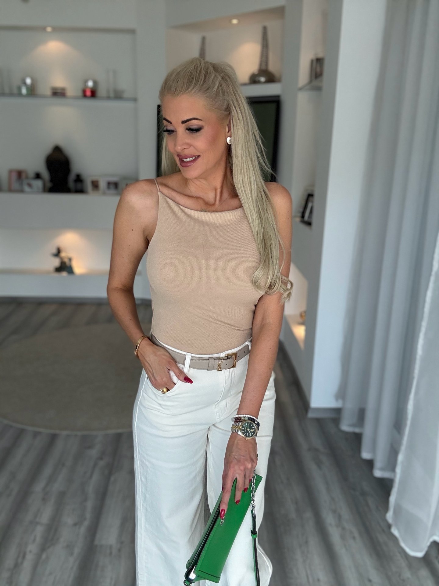 RIVA bordázott felső cappucino 