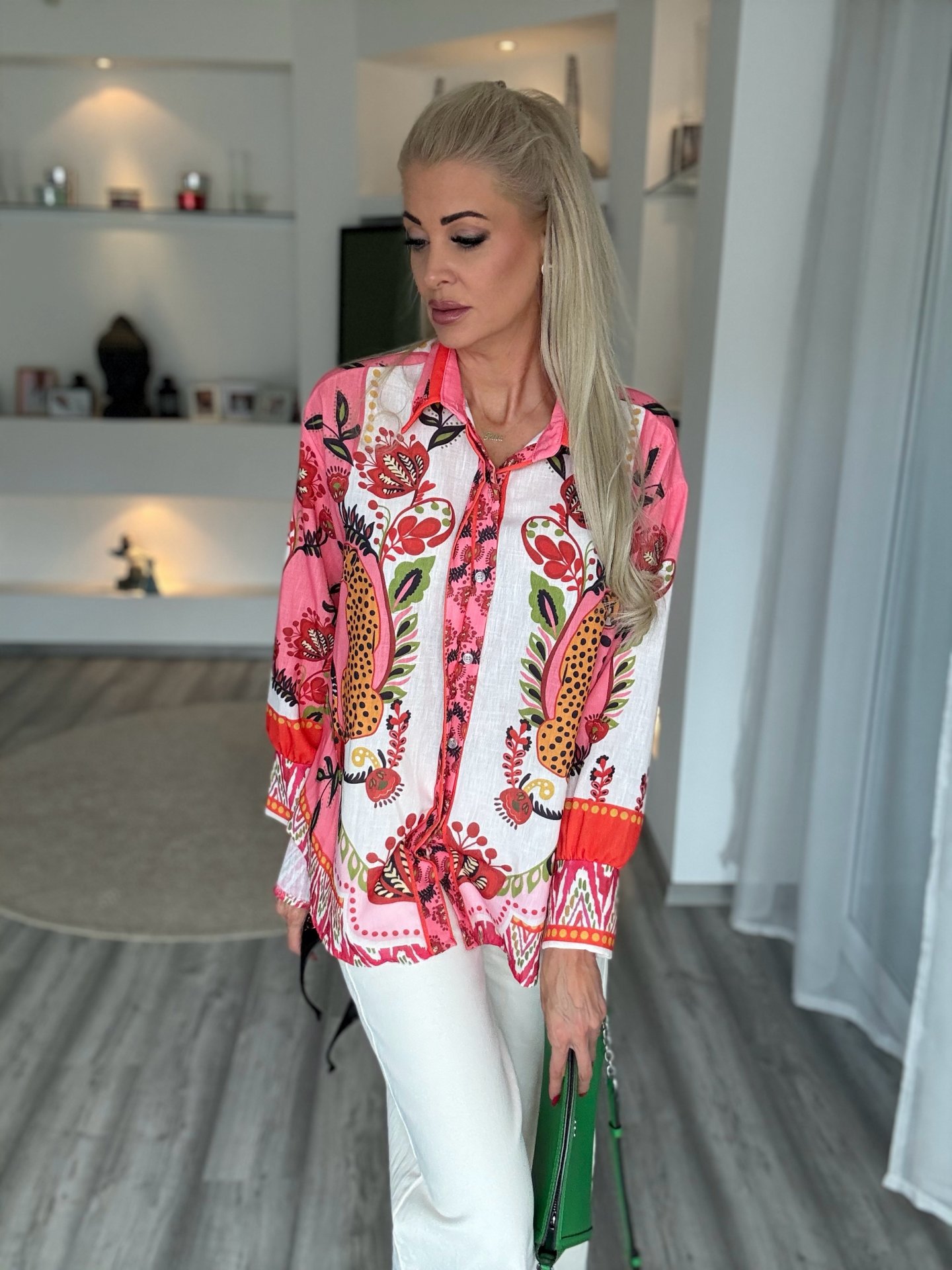 LUXURY oversize ing narancs/pink