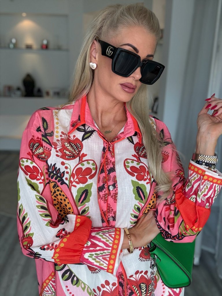 LUXURY oversize ing narancs/pink