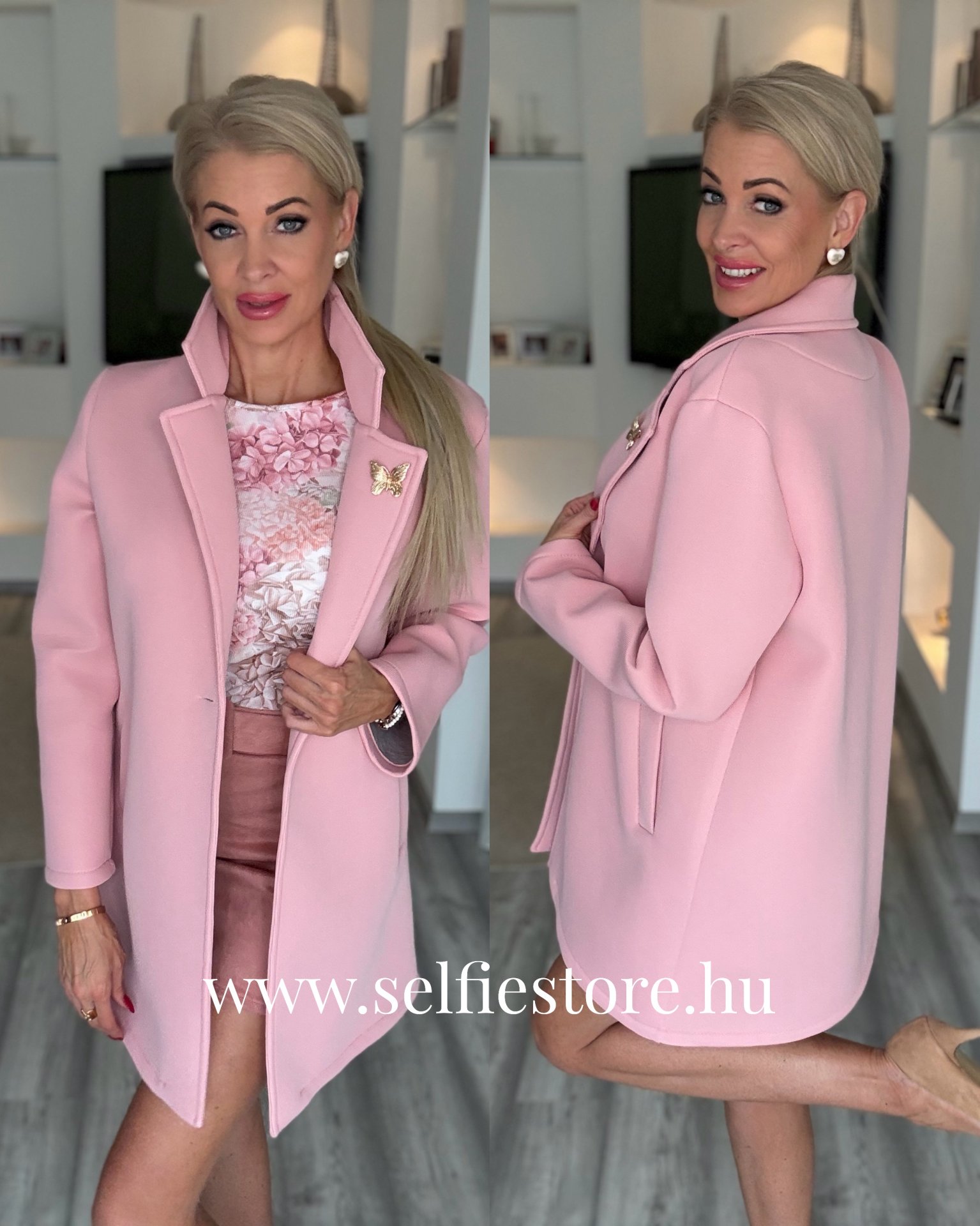 BUTTERFLY kabát rózsaszín 111