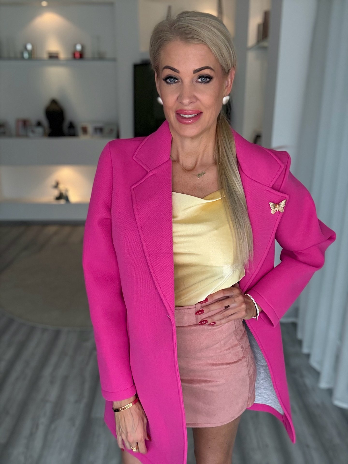 BUTTERFLY kabát pink 111