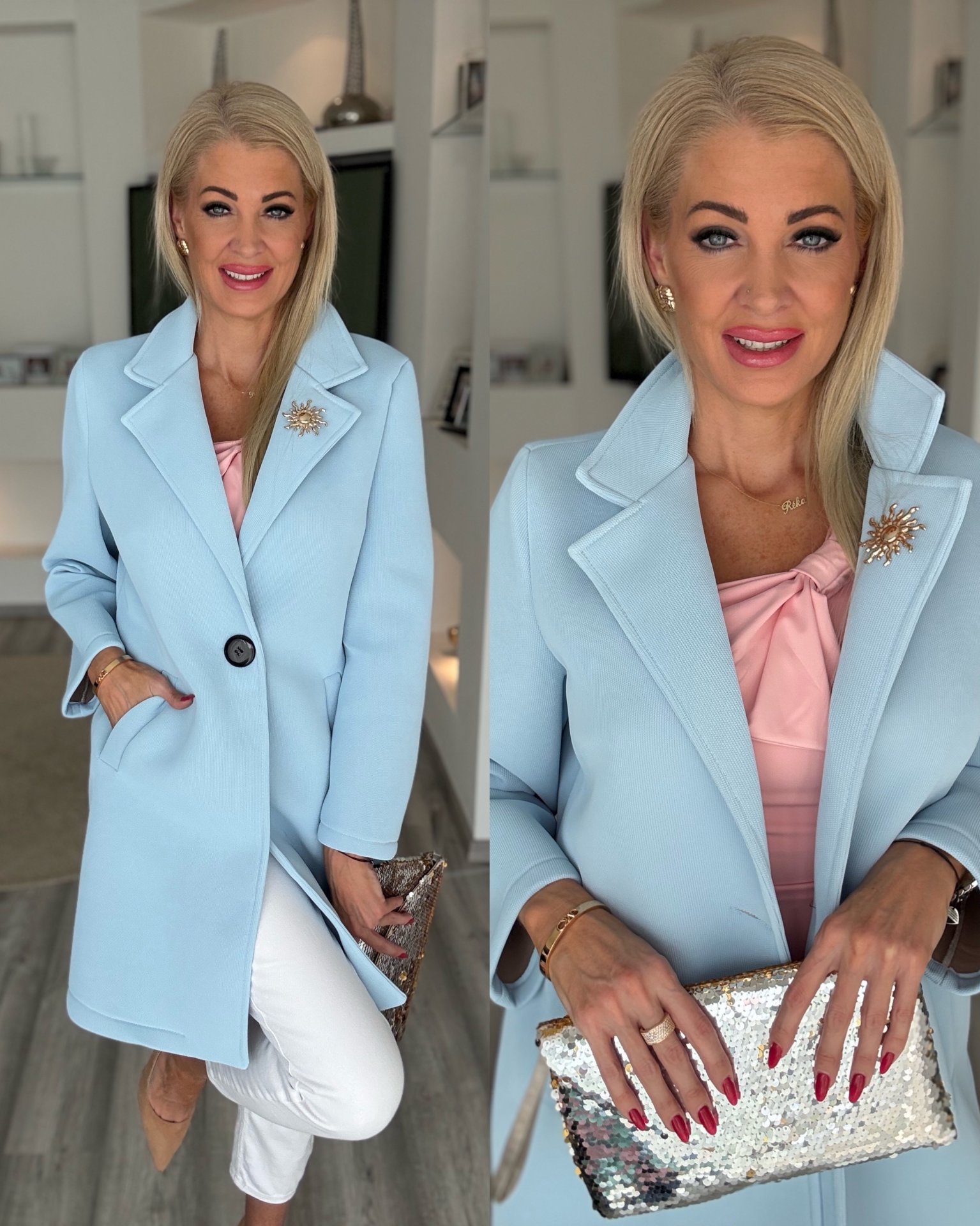 IZA kabát babakék 111