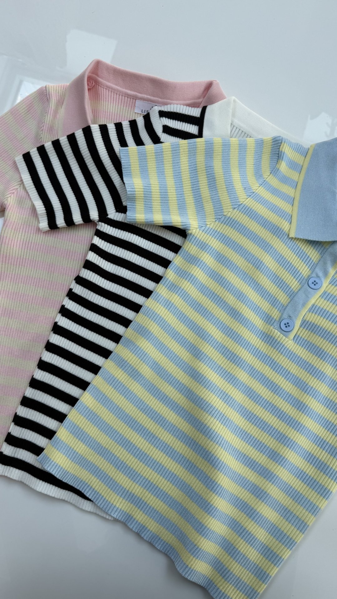 GALLÉROS kötött felső fekete-fehér 