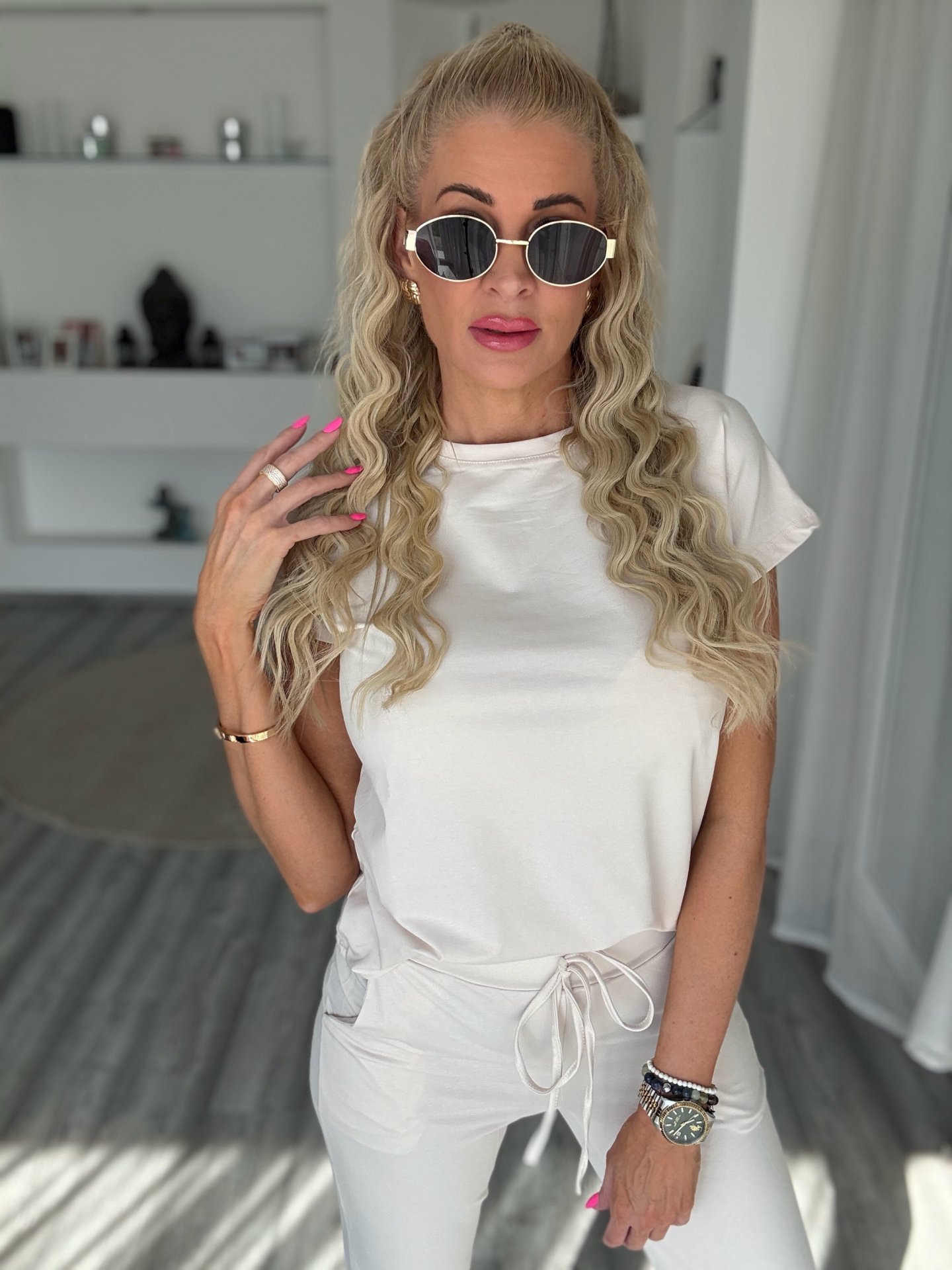 2 részes pamut szett vaj 