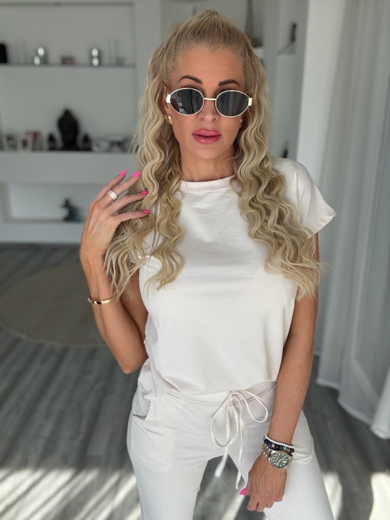 2 részes pamut szett vaj 