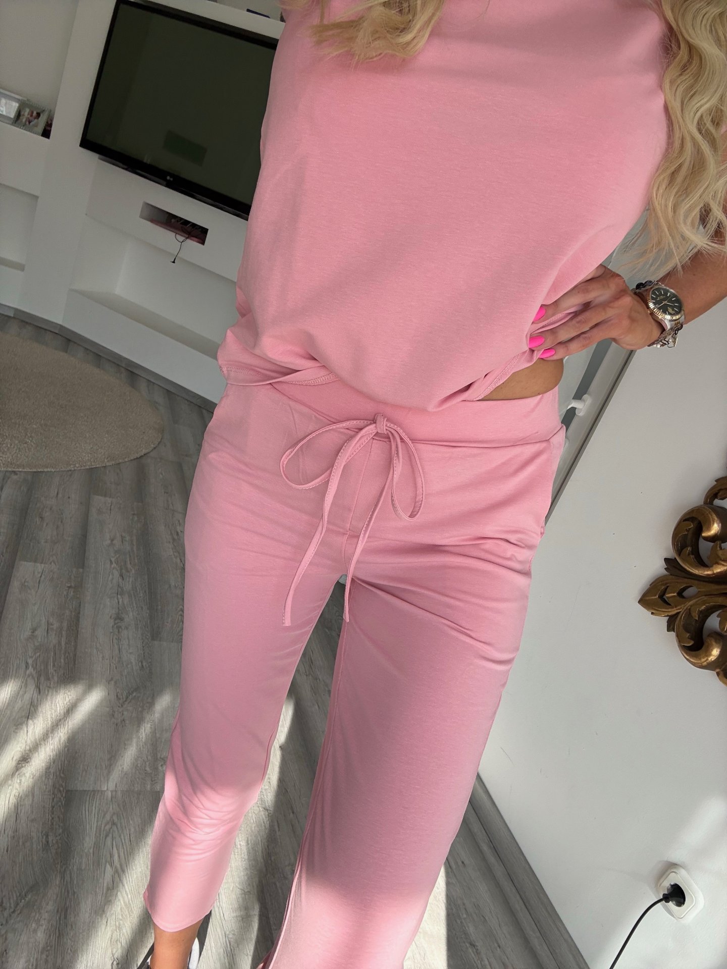 2 részes pamut szett púder 