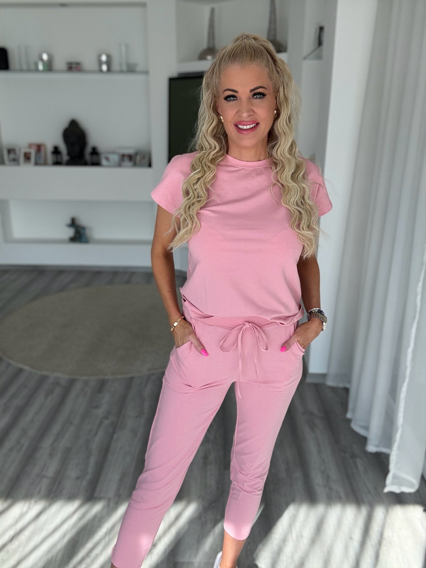 2 részes pamut szett púder 