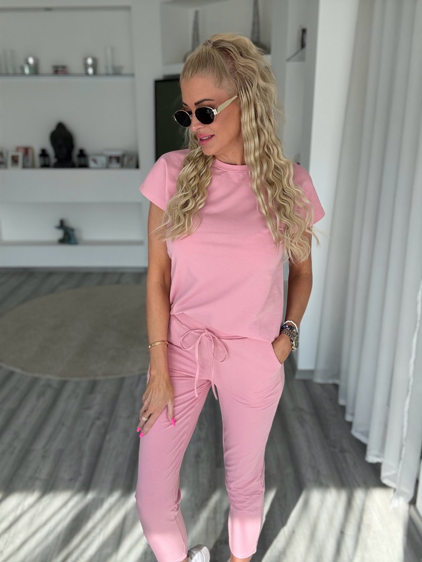 2 részes pamut szett púder 