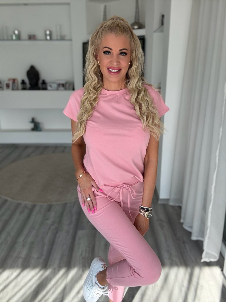 2 részes pamut szett púder 