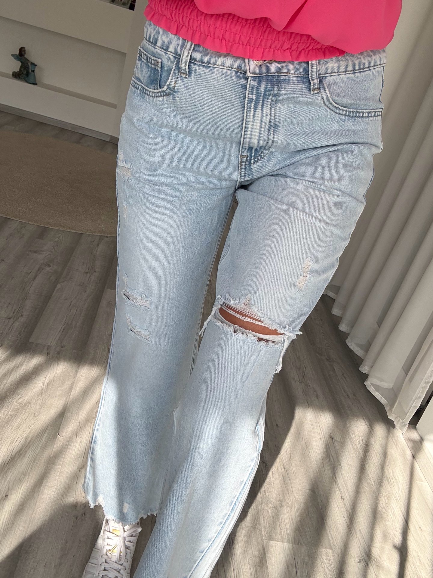 3/4es egyenes szabású farmer BQ1000