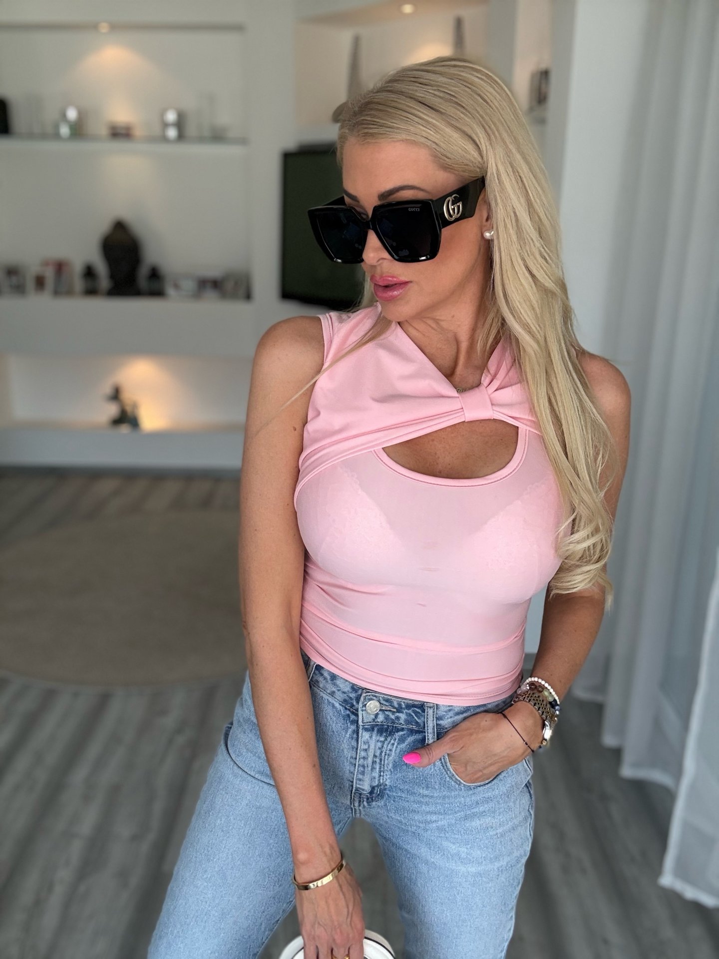 ANGELICA felső rózsaszín 