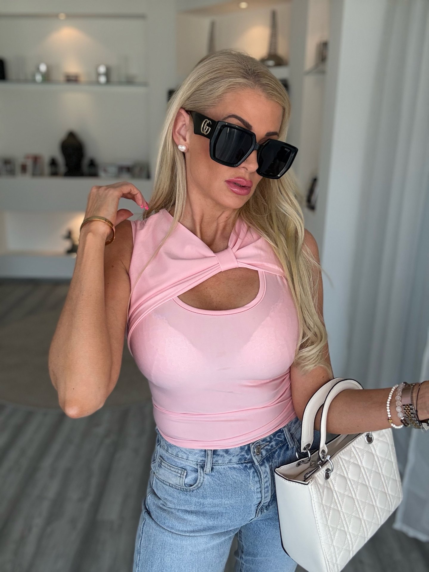ANGELICA felső rózsaszín 