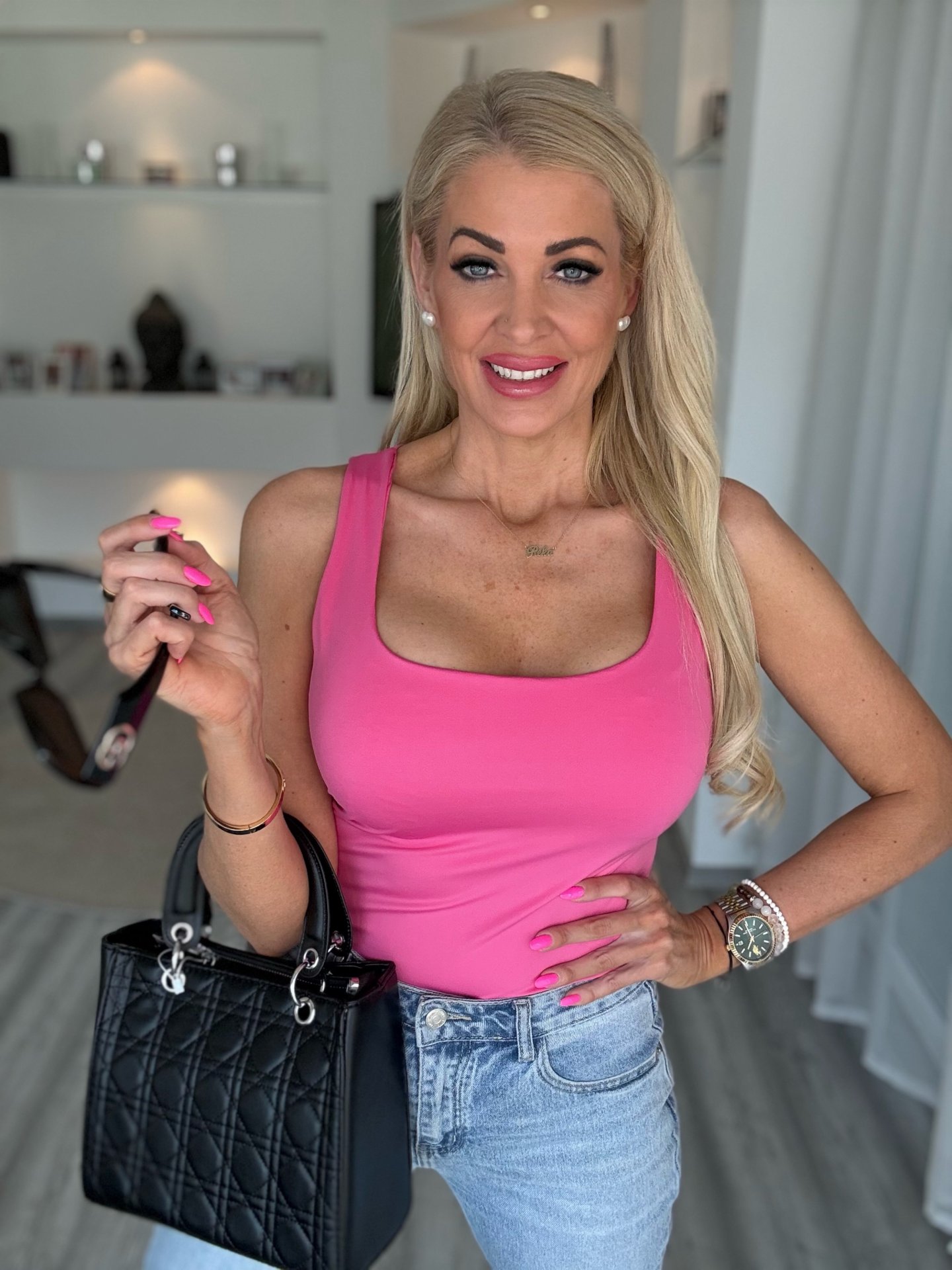 ZARA jégselyem felső pink