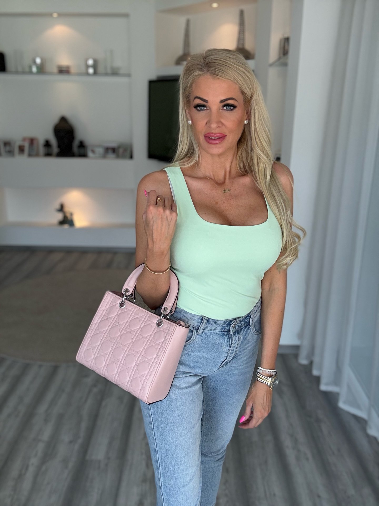 ZARA jégselyem felső menta 