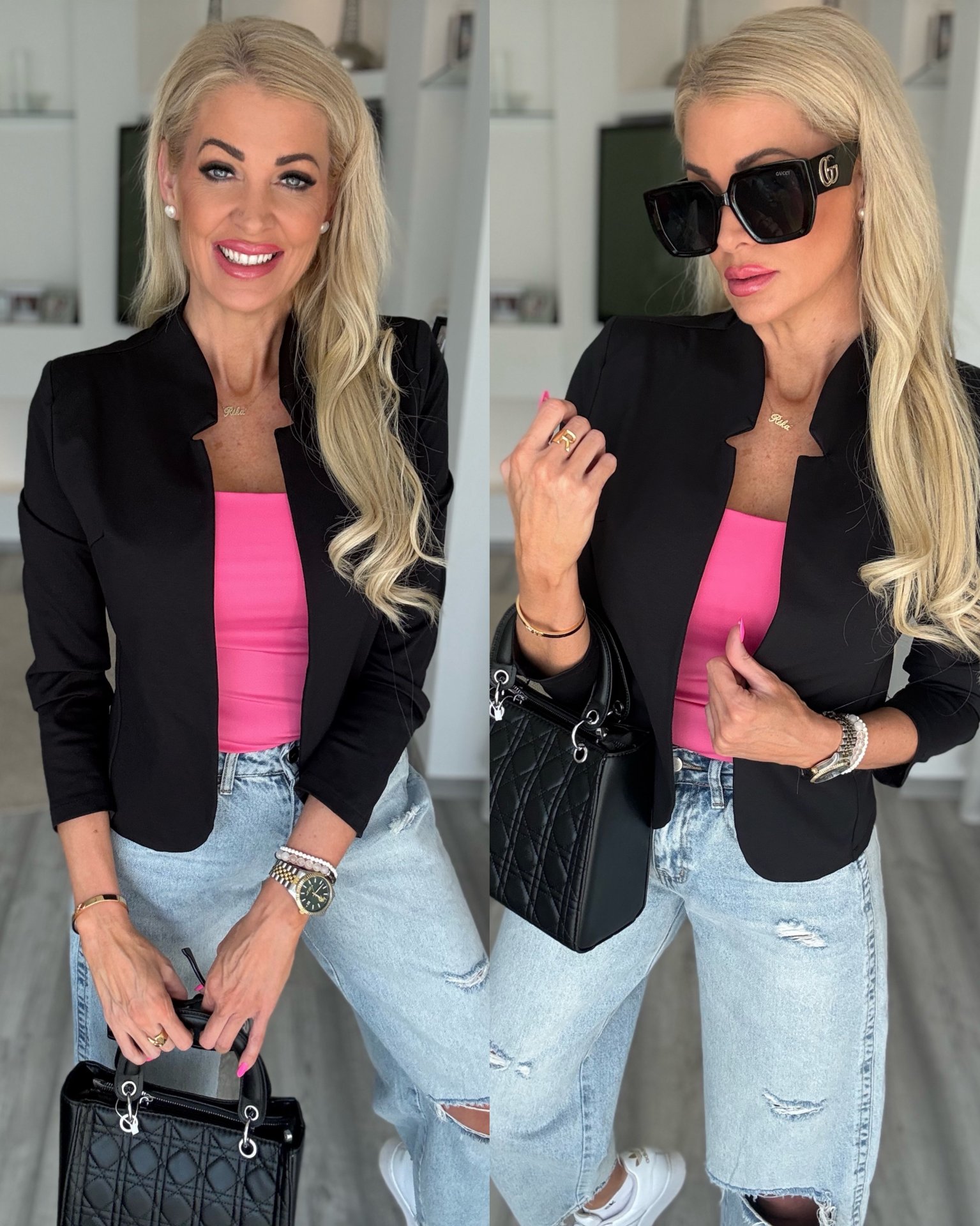 MASSIMO blézer fekete 