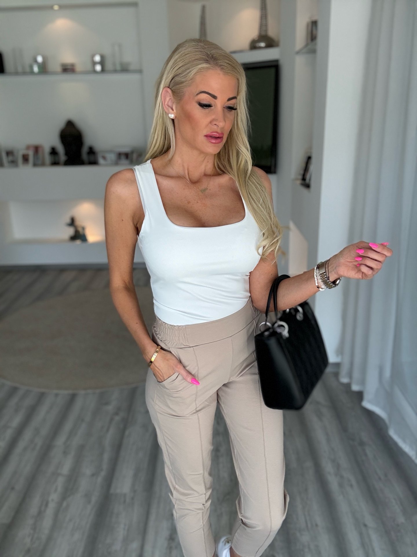 MASSIMO nadrág taupe 