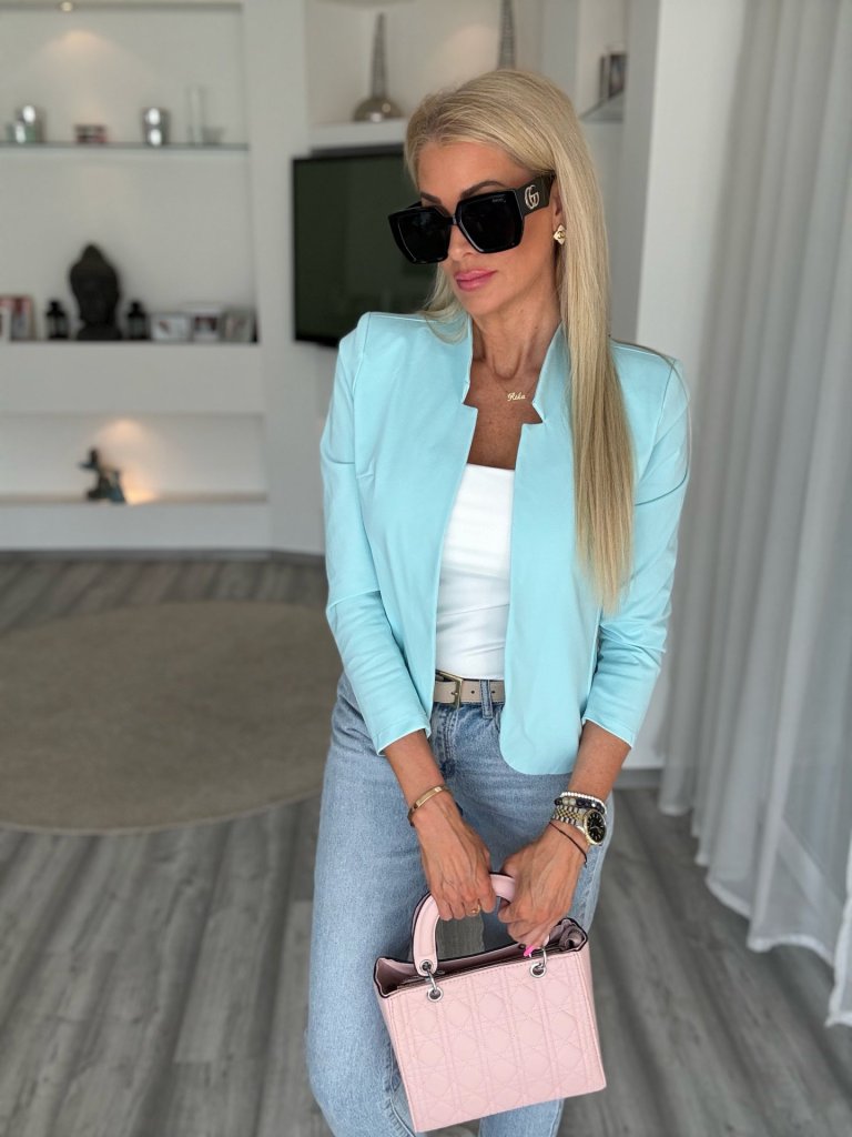 MASSIMO blézer türkiz