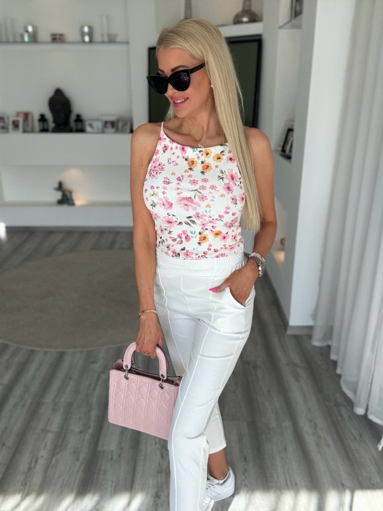 RIVA VIRÁGOS felső rózsaszín 