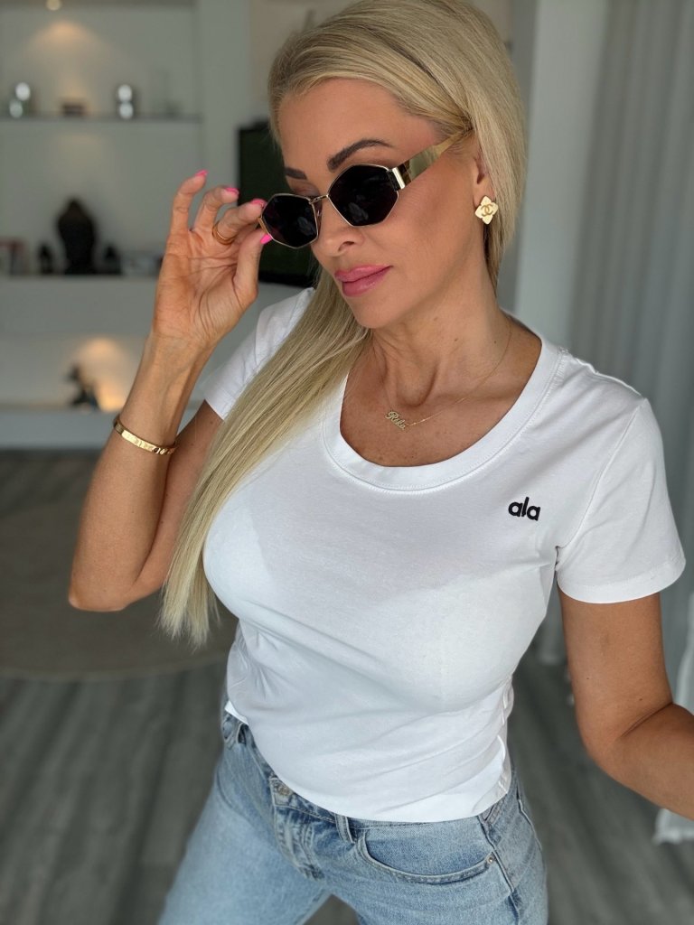 ALA pamut póló fehér 