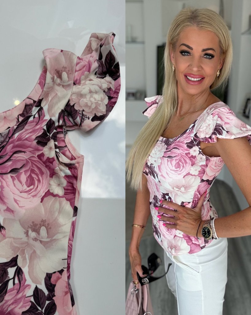 LOLLA virágos felső 