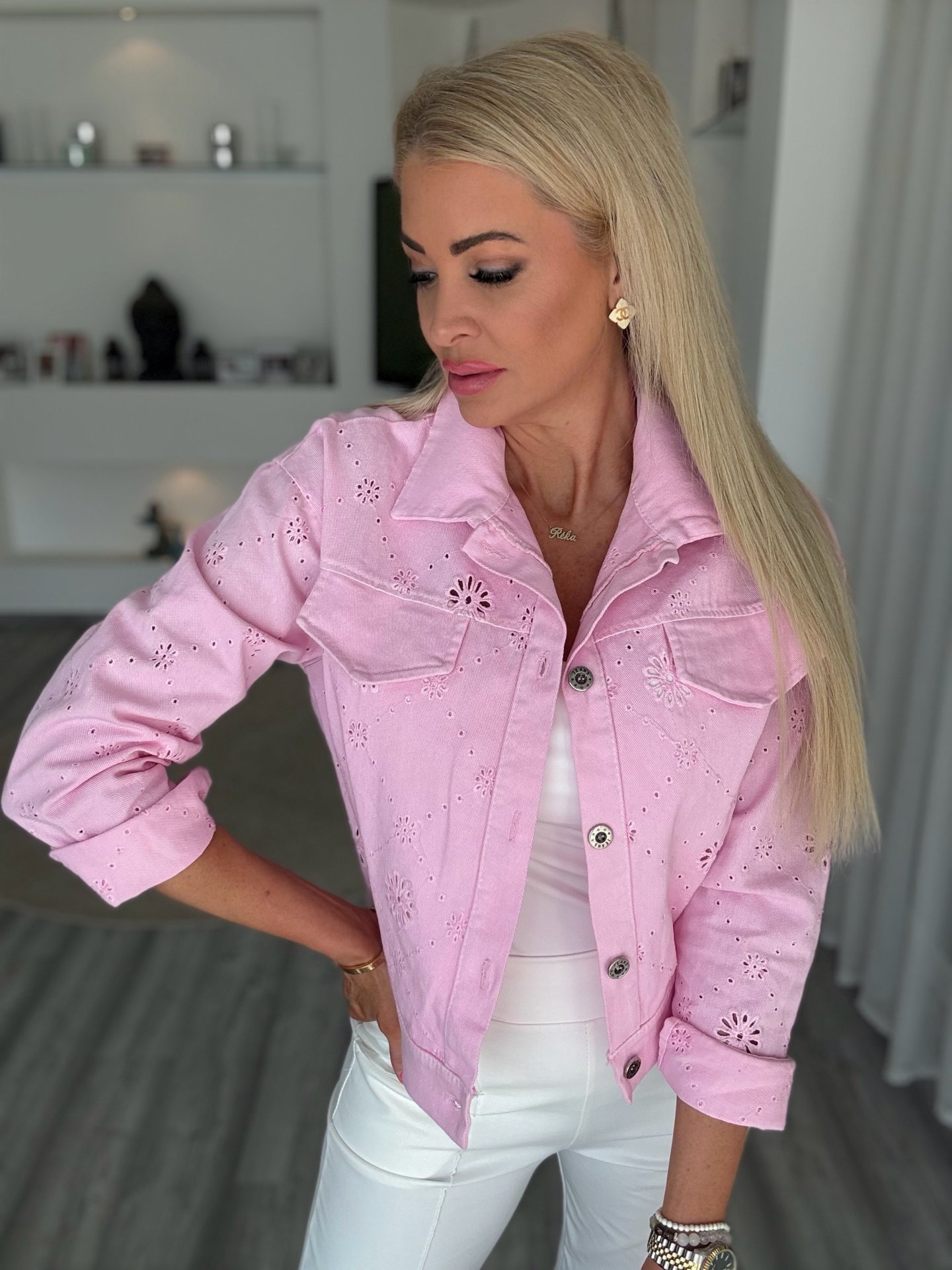 HÍMZETT farmer kabi rózsaszín 