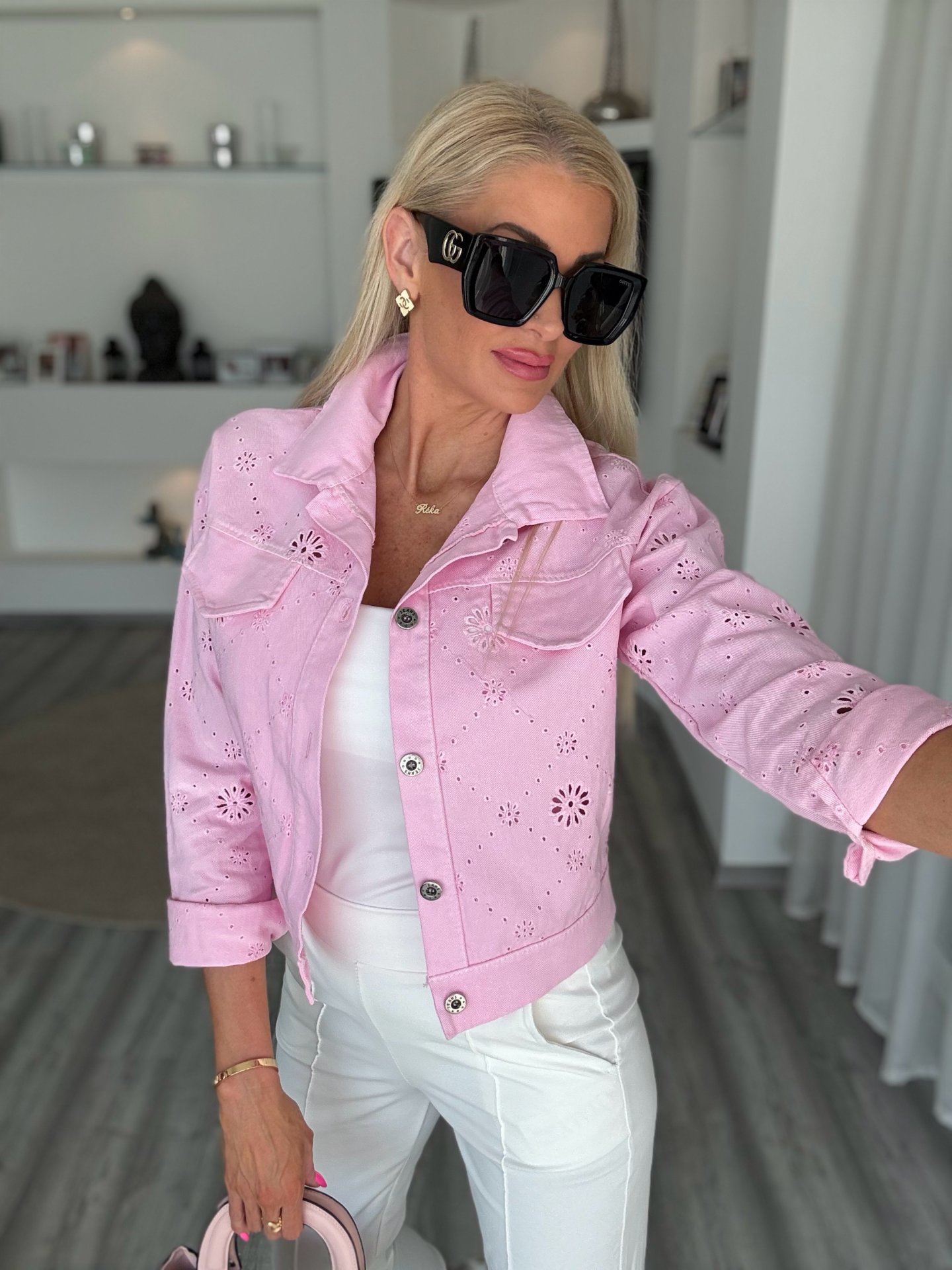 HÍMZETT farmer kabi rózsaszín 