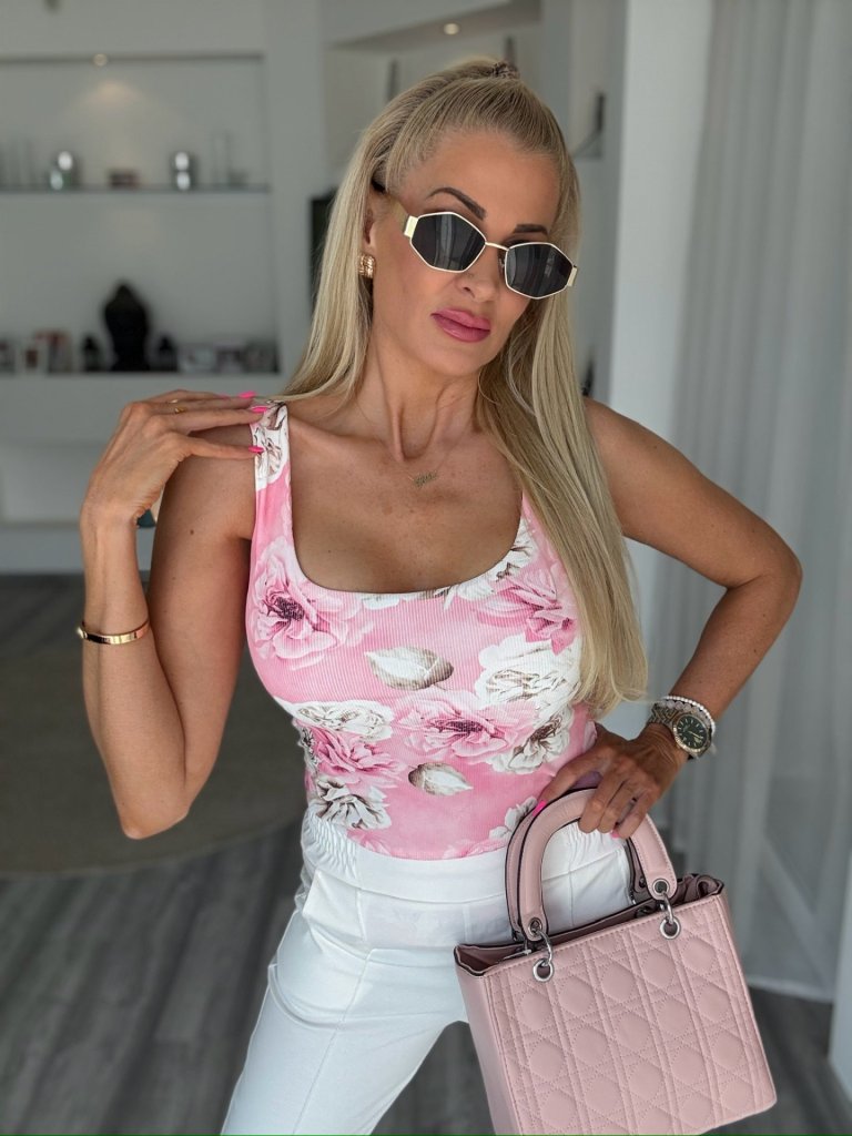 FLOWER trikó rózsaszín 