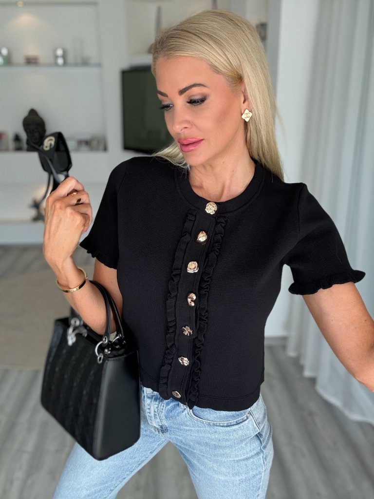 VIVI kardigán fekete