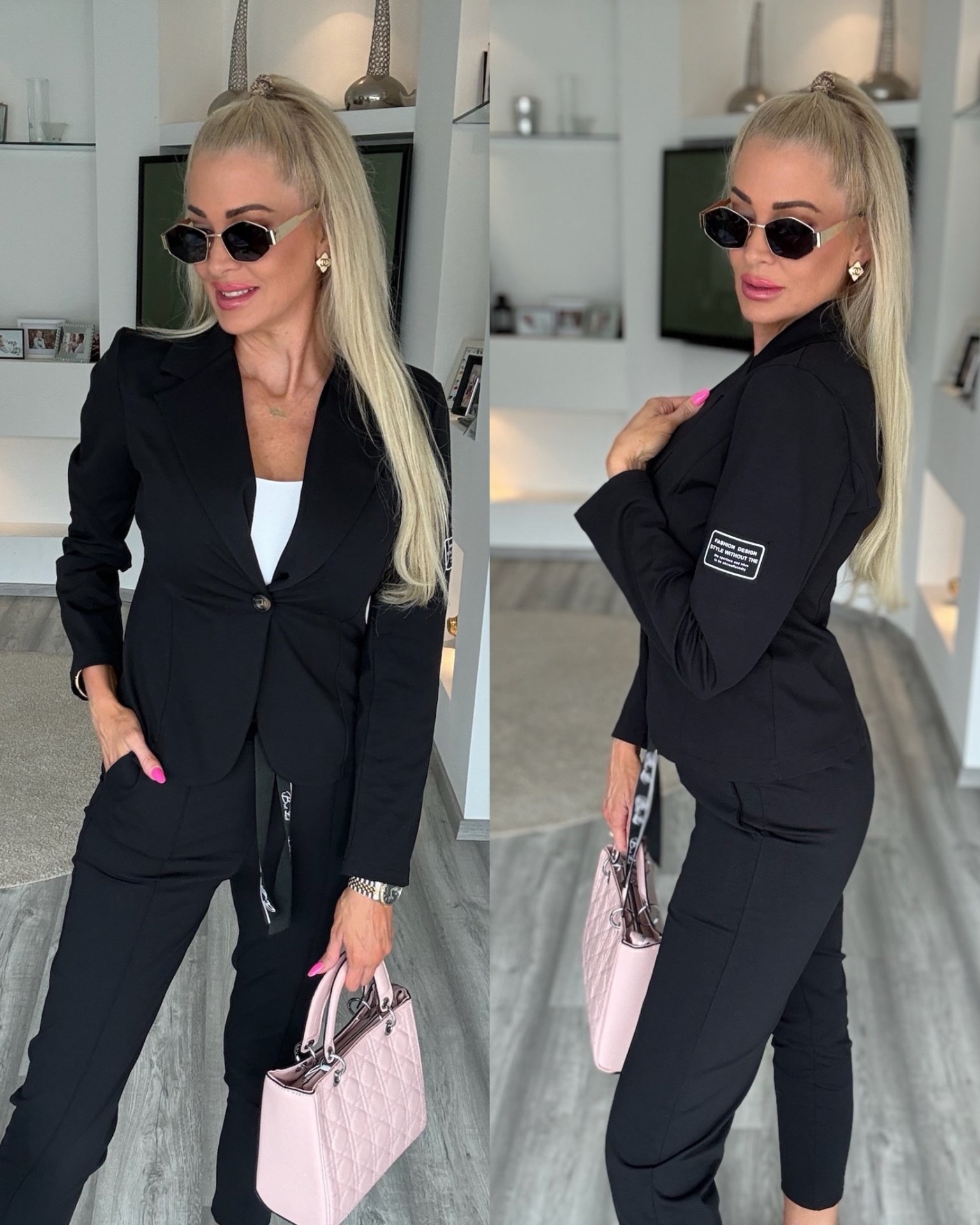 FASHION 2 részes szett fekete 