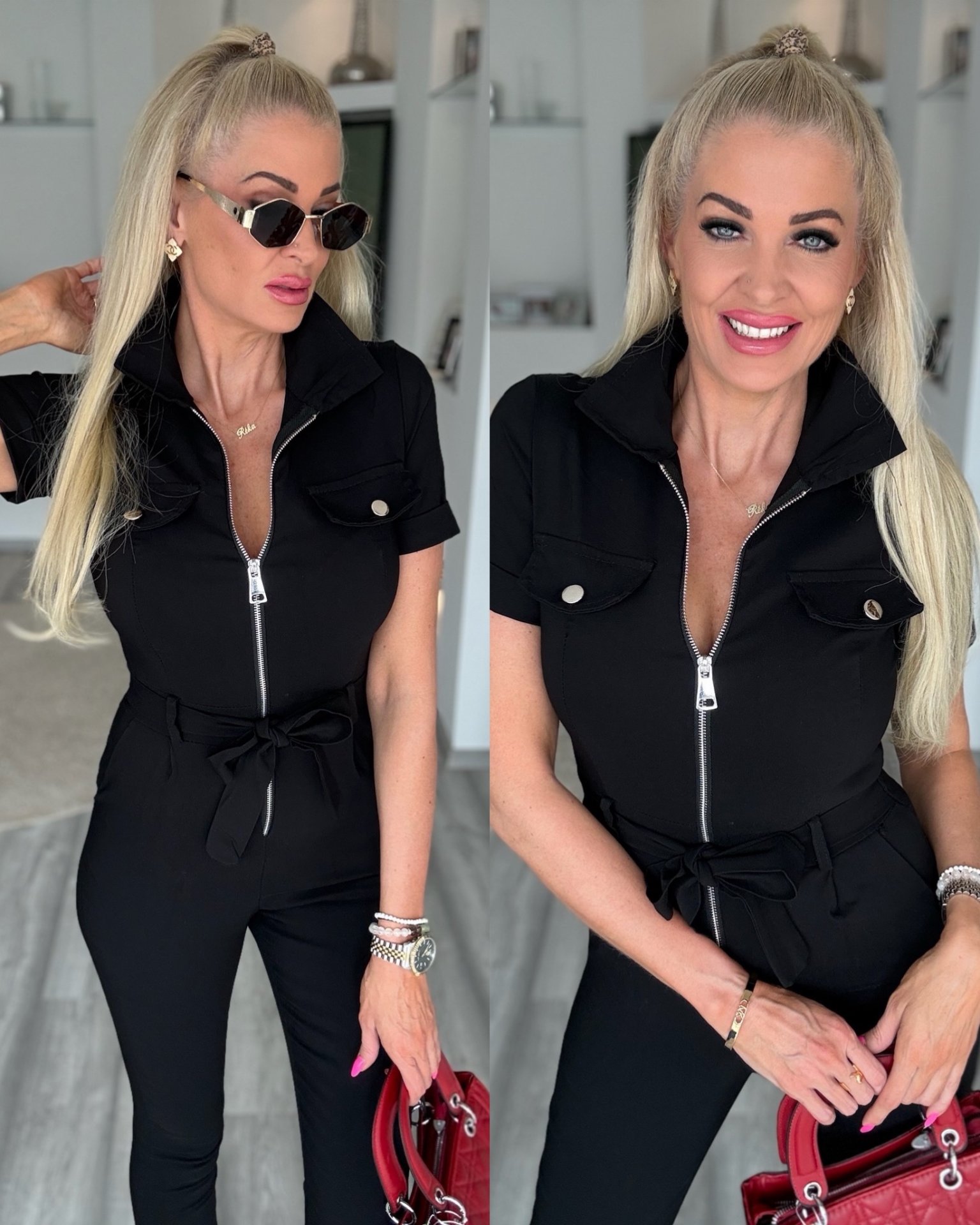 NIA elasztikus overal fekete 