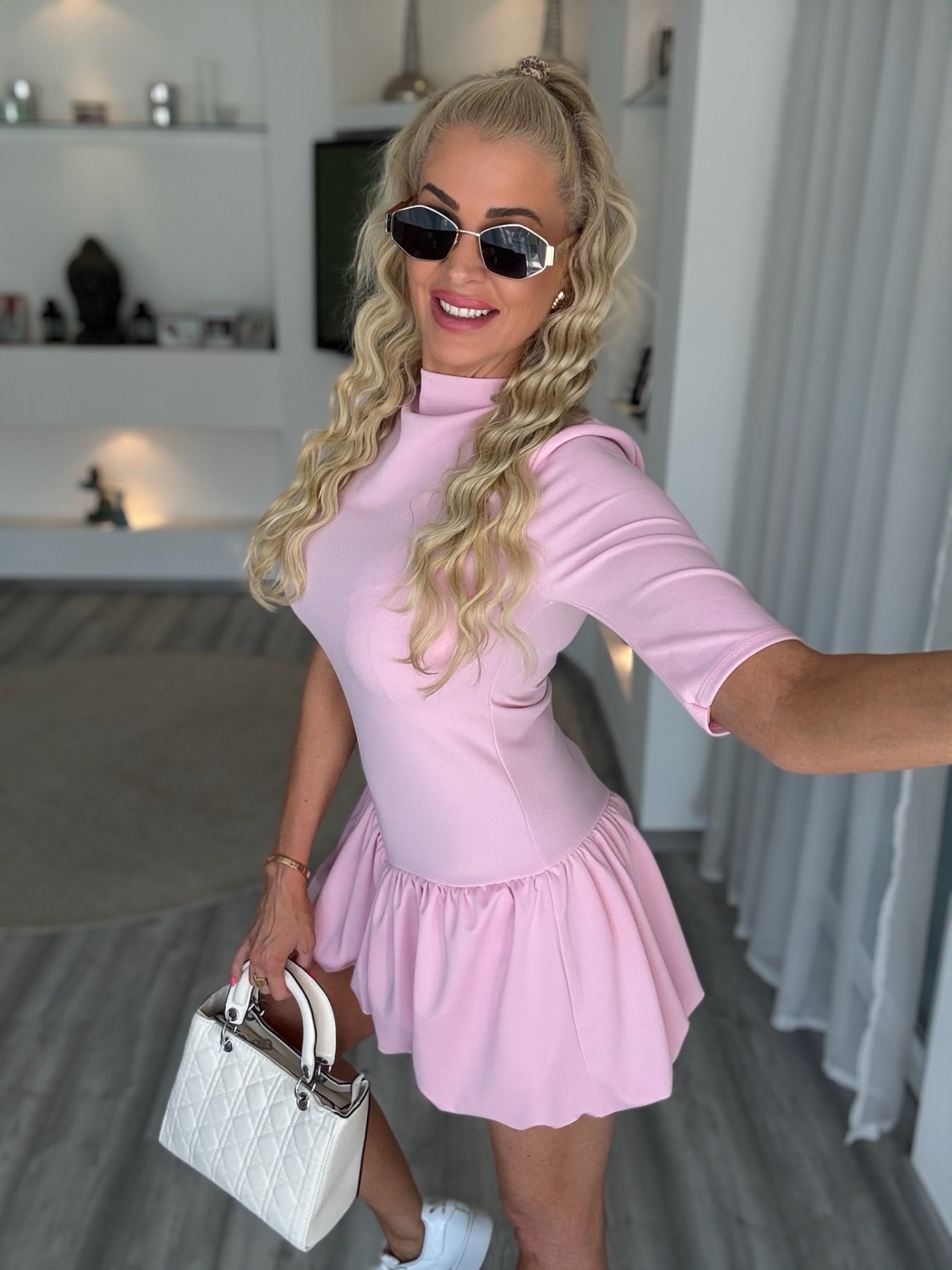 FLIRTY ruha nadrággal rózsaszín 