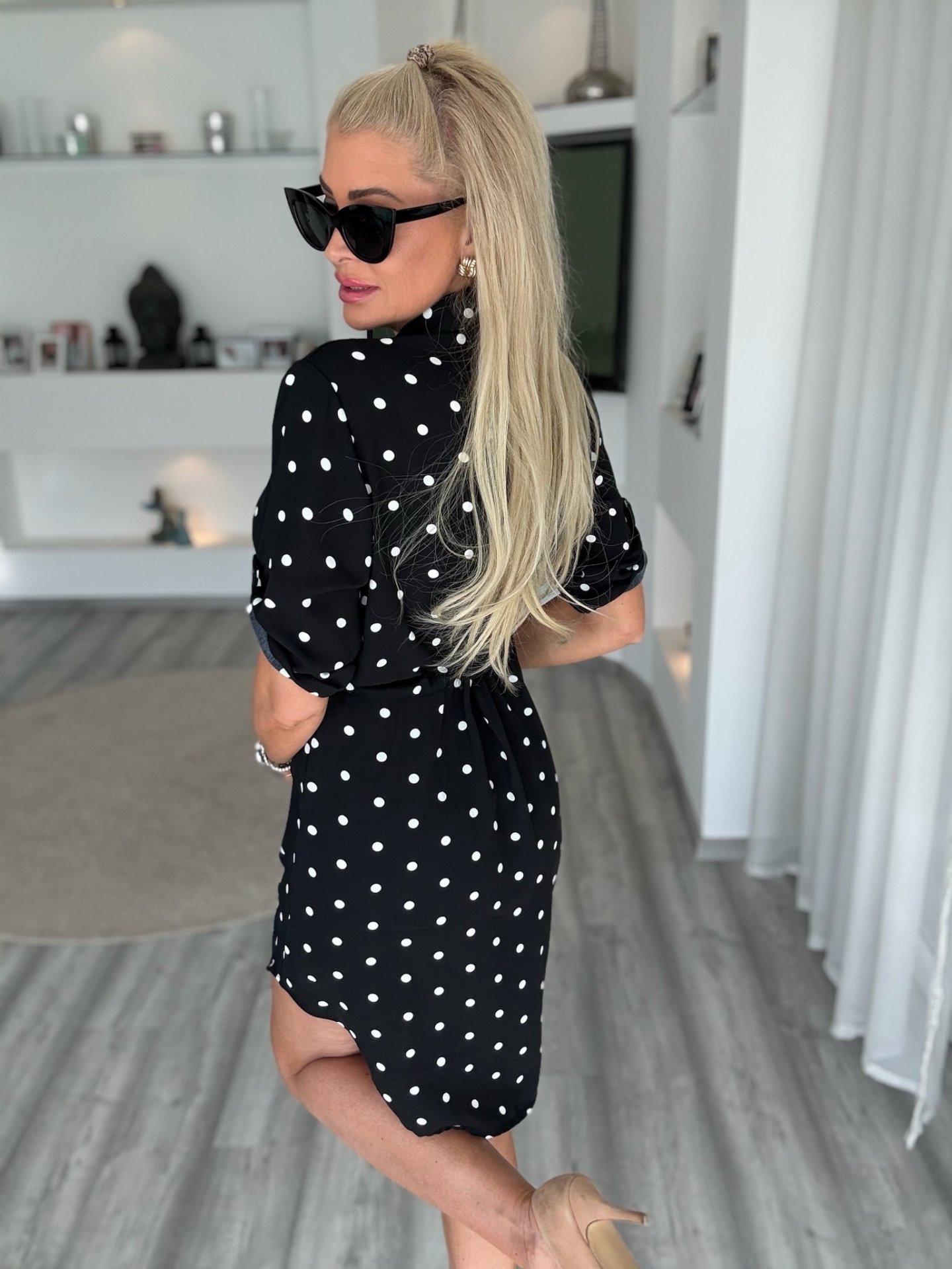 PRETTY woman tunika fekete 