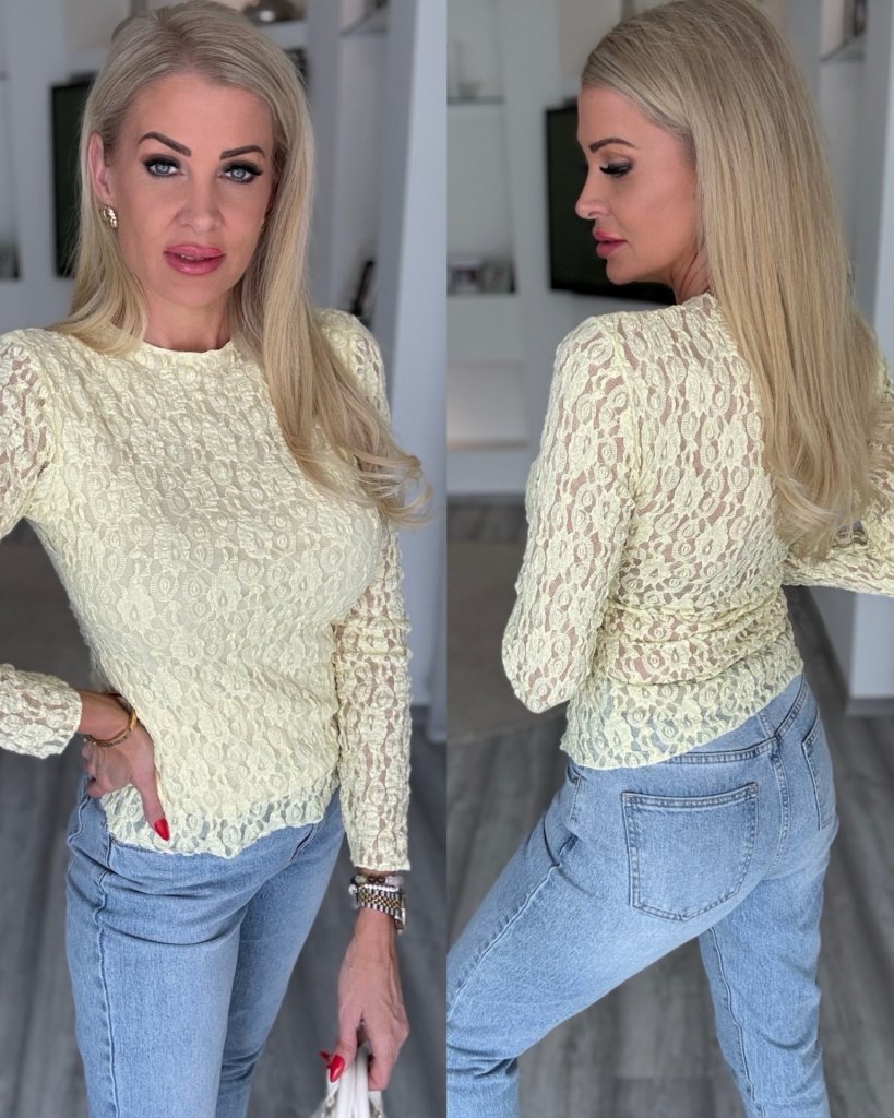 CSIPKE felső sárga 