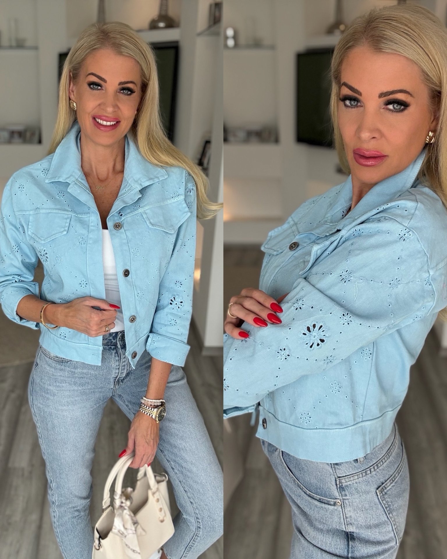 HÍMZETT farmer kabi babakék 