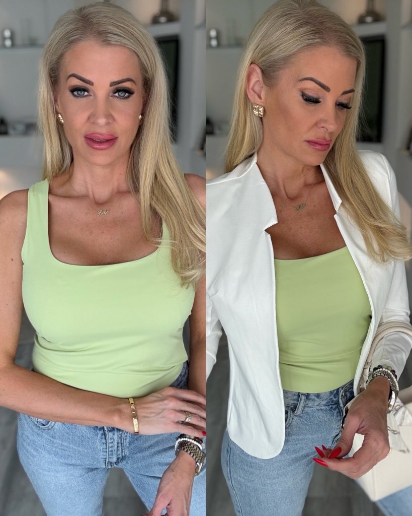 ZARA jégselyem felső pisztácia 